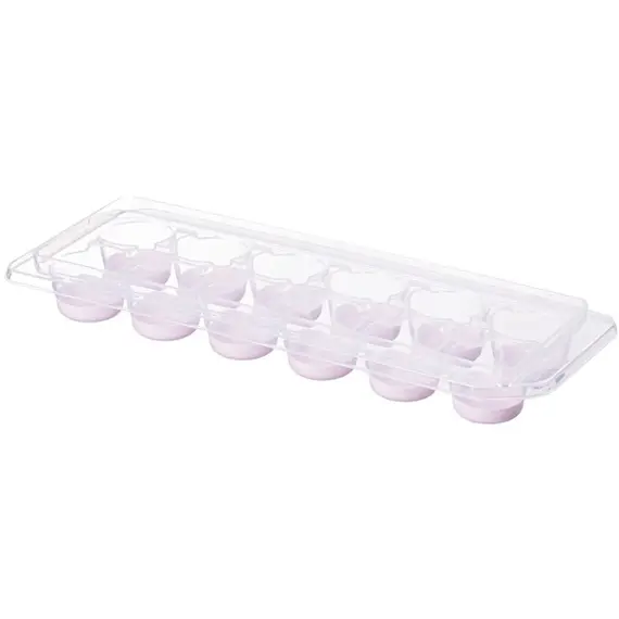 ყინულის ფორმა Ardesto Ice tray with lid Fresh Cylinder, 27х9.5х3.8cm, silicone, plastic, lilac , 2 image - Primestore.ge