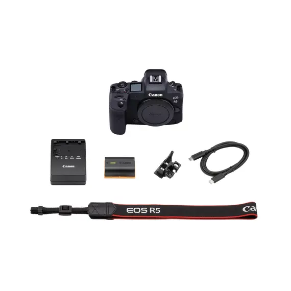 ციფრული ფოტოაპარატი Canon EOS R5 Full-Frame Mirrorless Camera - 8K Video, 45 Megapixel Full-Frame CMOS Sensor, DIGIC X Image Processor, Up to 12 fps Mechanical Shutter (B , 4 image - Primestore.ge