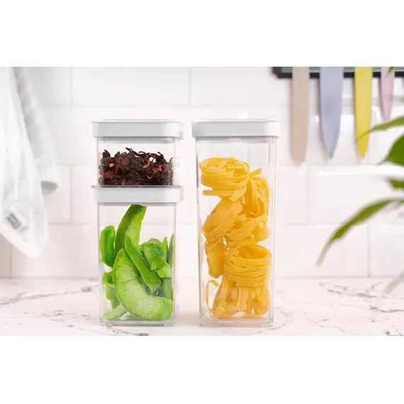 კონტეინერის ნაკრები Ardesto Food storage containers Fresh, 3pcs, plastic, white , 3 image - Primestore.ge