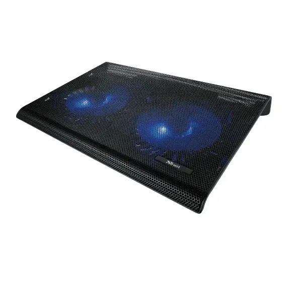 Cooler Trust azul Laptop Cooling Stand with dual fans