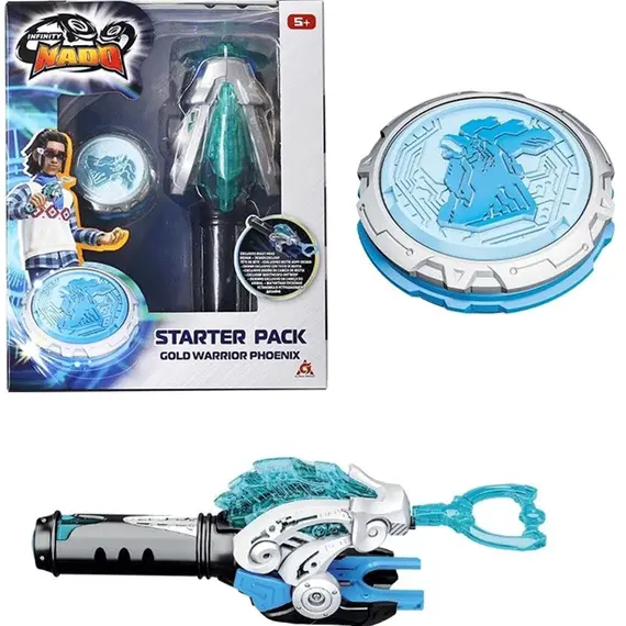 სათამაშო ნაკრები Infinity Nado VI Starter Pack Gold Warrior Phoenix  - Primestore.ge