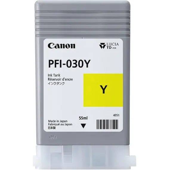 კარტრიჯი Canon INK TANK PFI-030 YELLOW  (for TM-340 )  - Primestore.ge