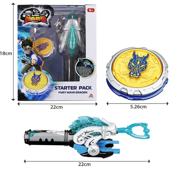 სათამაშო ნაკრები Infinity Nado VI Starter Pack Fury Wave Dragon , 5 image - Primestore.ge