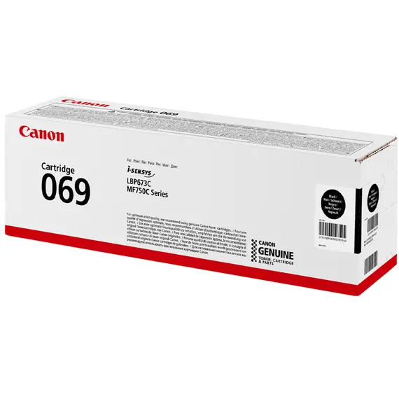 კარტრიჯი CANON 5094C002AA 069, TONER CARTRIDGE (2100 PAGES) BLACK , 2 image - Primestore.ge