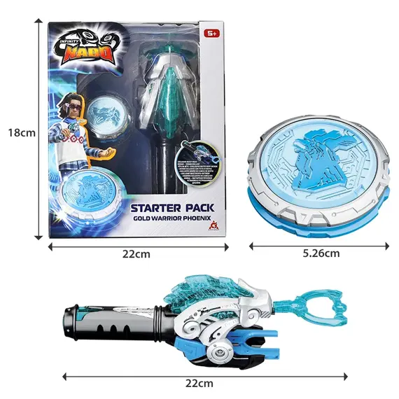 სათამაშო ნაკრები Infinity Nado VI Starter Pack Gold Warrior Phoenix , 5 image - Primestore.ge