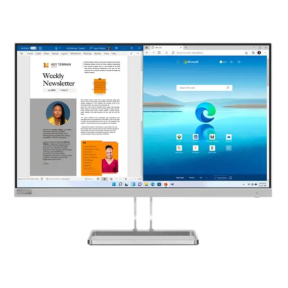 Monitor Lenovo L27i-40 27" IPS 1920x1080 3Wx2 Cloud Gray