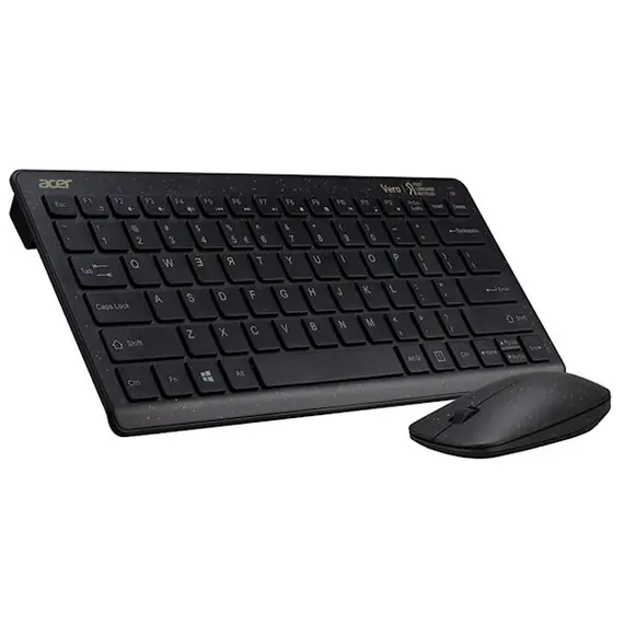 Keyboard and Mouse Acer GP.ACC11.02I Vero AAK125, Wireless, USB, Keyboard And Mouse, Black