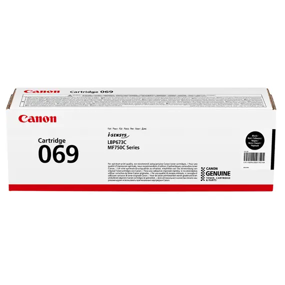 კარტრიჯი CANON 5094C002AA 069, TONER CARTRIDGE (2100 PAGES) BLACK  - Primestore.ge