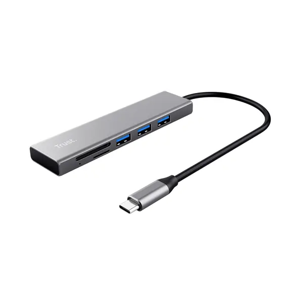USB ჰაბი TRUST HALYX FAST USB-C HUB & CARD READER , 2 image - Primestore.ge