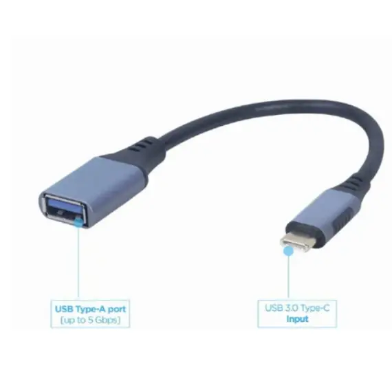 ადაპტერი Gembird A-USB3C-OTGAF-01 USB-C to OTG AF adapter space grey , 2 image - Primestore.ge