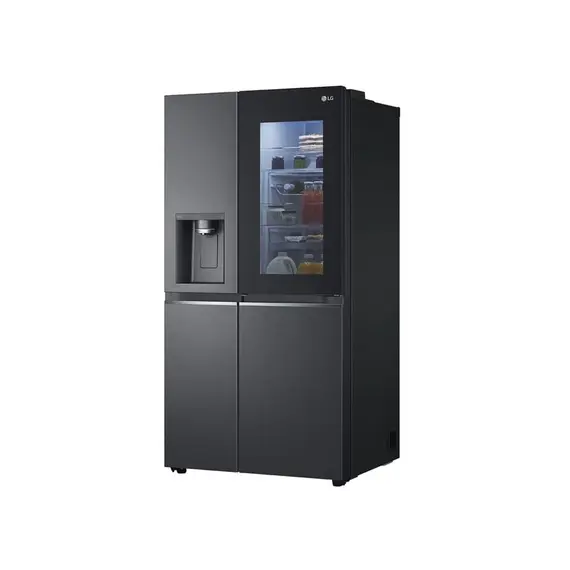 Refrigerator LG GR-X267CQES.AMCQMER-Side By Side, 179x91x74, 617 Liters, InstaView™ Door-in-Door®, INVERTER, Linear Cooling, Hygiene FRESH+™, ThinQ™, Matte Black, 3 image