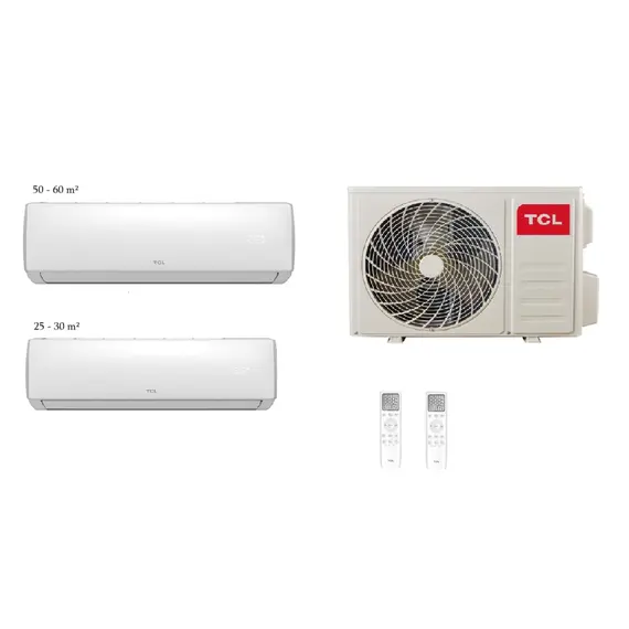 კონდიციონერი MULTI SPLIT TCL FMA-18I2HD/DVO OUTDOOR + FMA-09CHSD/XA73I(INDOOR) + FMA-18CHSD/XA73I(INDOOR) 70-90 M2  - Primestore.ge