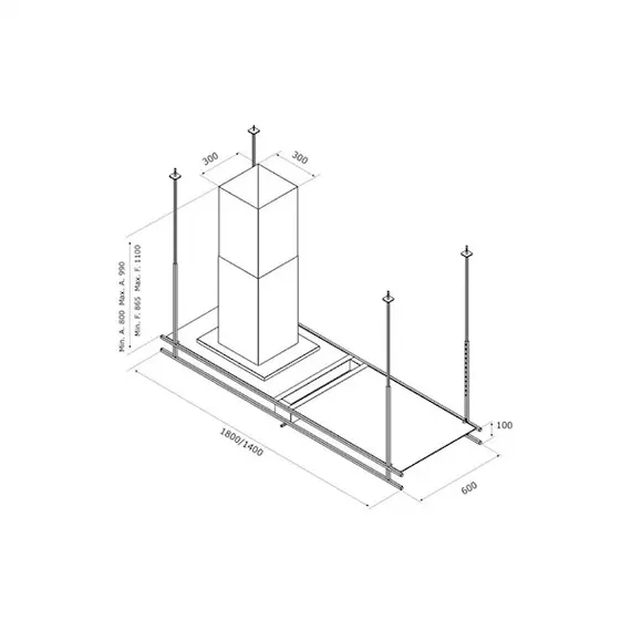 გამწოვი AIRFORCE F300 S48HE , 3 image - Primestore.ge