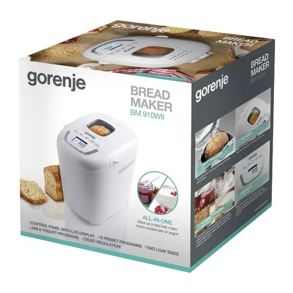 პურის საცხობი GORENJE BM910WII , 6 image - Primestore.ge