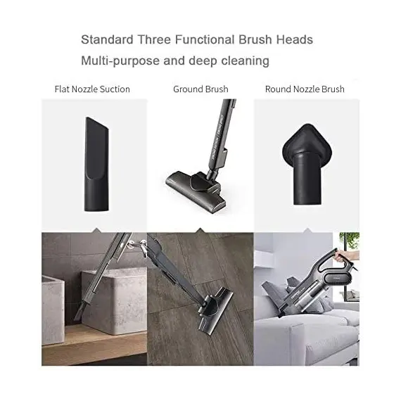 მტვერსასრუტი Xiaomi Deerma DX700S 2-in-1 600W Vacuum Cleaner 0,8L Black , 2 image - Primestore.ge