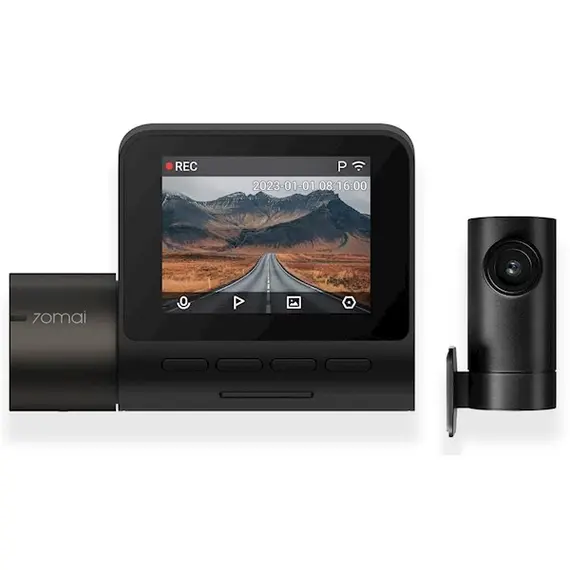 მანქანის ვიდეო რეგისტრატორი Xiaomi 70Mai A200-1 + RC11, FHD, Built in WiFi, 130°, Dash Cam Set, Black  - Primestore.ge