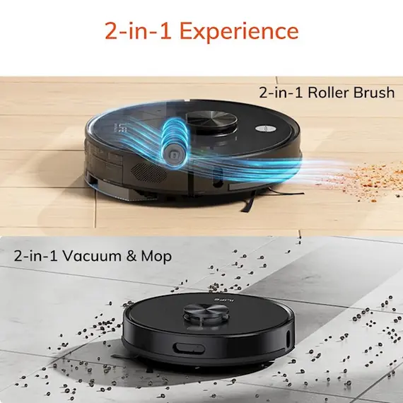 რობოტი მტვერსასრუტი Ilife A20, 4000Pa Laser Navigation Robotic Vacuum & Mop With APP Control, Black , 6 image - Primestore.ge