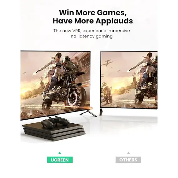 HDMI კაბელი UGREEN HD140 (80405), 8K HDMI 2.1 To HDMI 2.1 Cable, 5m, Black , 5 image - Primestore.ge