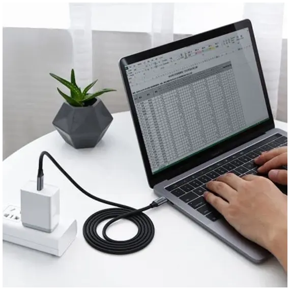 USB კაბელი UGREEN US161 (50751), USB 3.1 Type-c To Type-c Cable, 1.5m, Black , 2 image - Primestore.ge