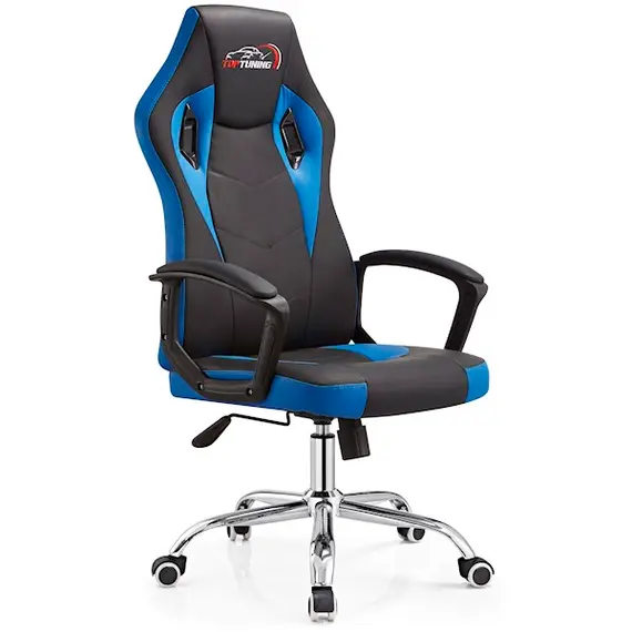 გეიმერული სავარძელი ALLX SK8815, Gaming Chair, Blue/Black , 2 image - Primestore.ge