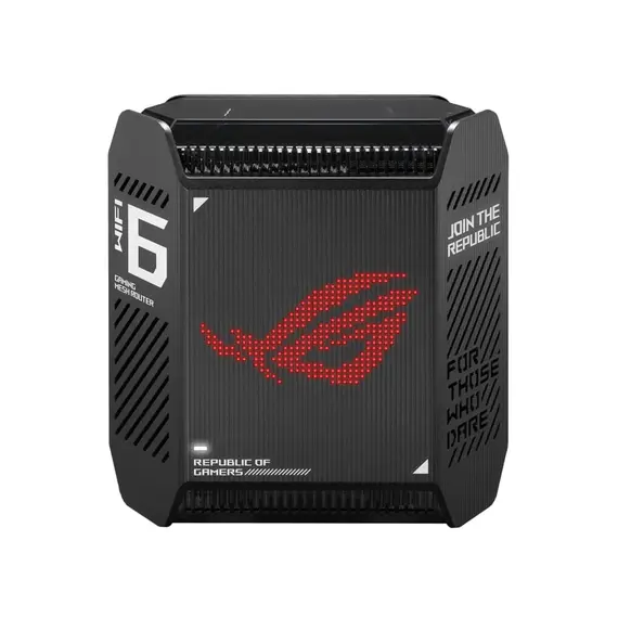 Wi-Fi როუტერი ASUS ROG Rapture GT6 AX10000 AiMesh 1 Pack Tri-band (2.4 GHz / 5 GHz / 5 GHz) Wi-Fi 6 (802.11ax) Black 4 Internal  - Primestore.ge