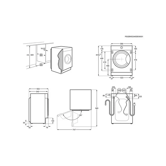 სარეცხი მანქანა ELECTROLUX EWN7F447WI , 3 image - Primestore.ge