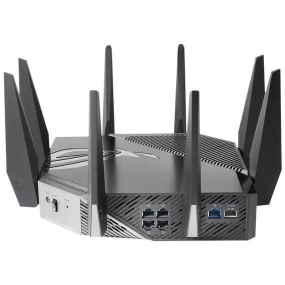 Router Asus ROG Rapture GT-AXE11000 Tri-band WiFi 6E (802.11ax) gaming router, new 6GHz band, 2.5G WAN/LAN port, PS5 compatible, WAN aggregation, VPN Fusion, Trip, 2 image