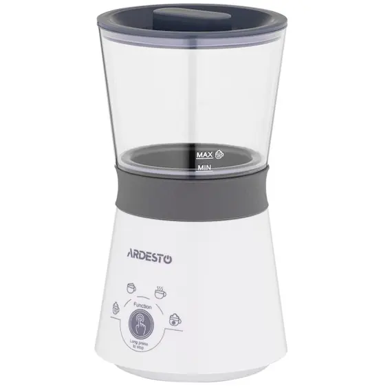 რძის ამომყვანი Ardesto MBC-Y300W, 300W, 330ml, Milk Frother, White , 3 image - Primestore.ge