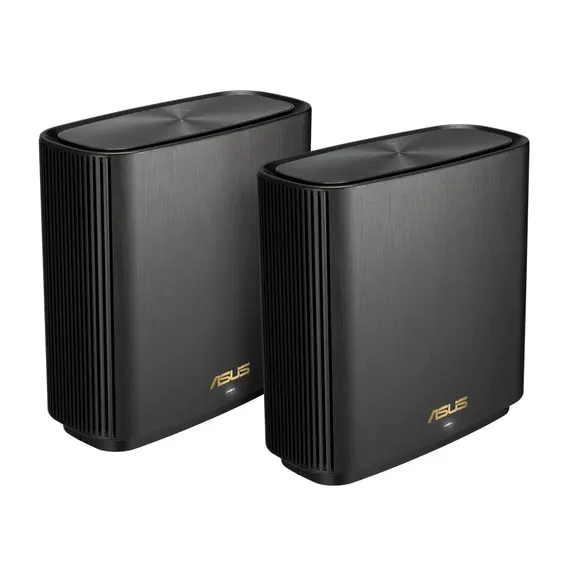 Wi-Fi როუტერი ASUS ZenWiFi XT9 (2 Pack) Black Whole-Home Tri-Band WiFi 6, 5700 Sq. Ft. 7800Mbps Mesh System  - Primestore.ge
