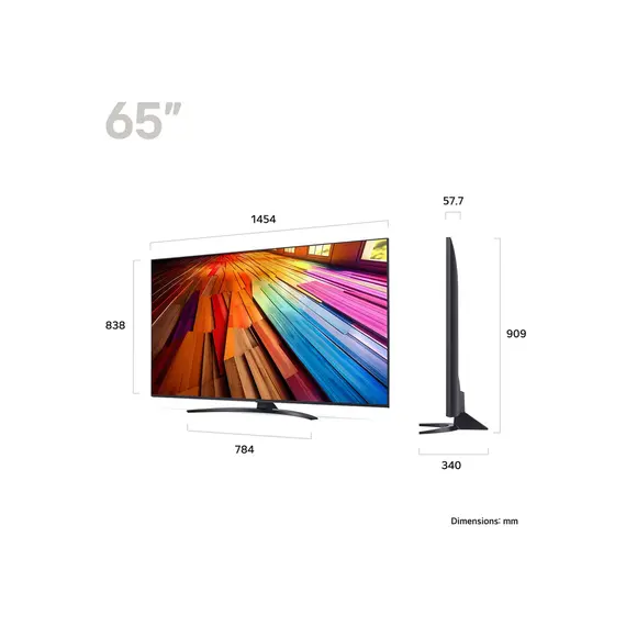 ტელევიზორი LG 75UT81006LA.AMCN  (2024)  IPS Smart 4K 178*/178* HDR10 BT5.1 Wi-Fi 2xUSB 3xHDMI 200x200 , 2 image - Primestore.ge