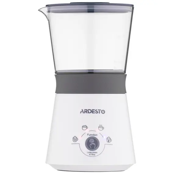 რძის ამომყვანი Ardesto MBC-Y300W, 300W, 330ml, Milk Frother, White  - Primestore.ge