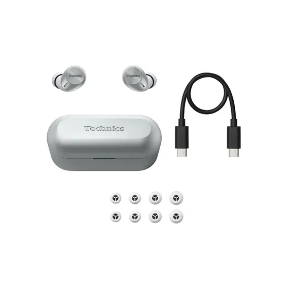 Headphone Technics EAH-AZ40M2GS II TWS Earbuds Silver, 3 image