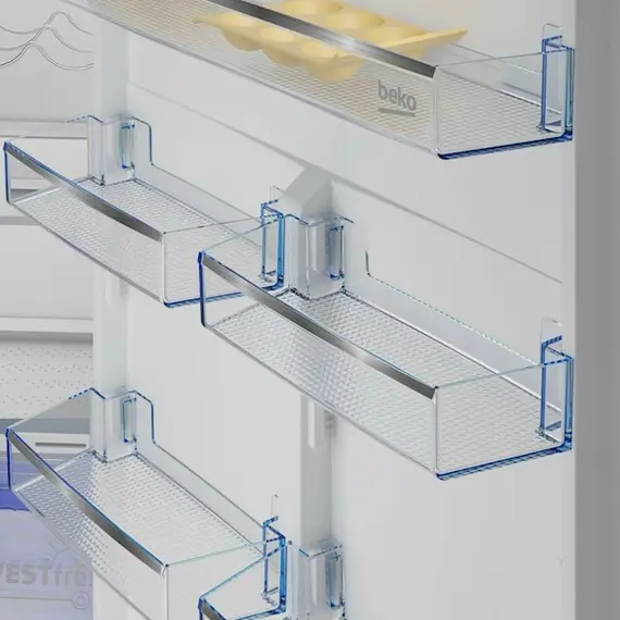 ჩასაშენებელი მაცივარი Beko BCSE400E40SN b300, 370L, Built-in Refrigerator, White , 4 image - Primestore.ge