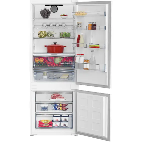 ჩასაშენებელი მაცივარი Beko BCSE400E40SN b300, 370L, Built-in Refrigerator, White , 2 image - Primestore.ge