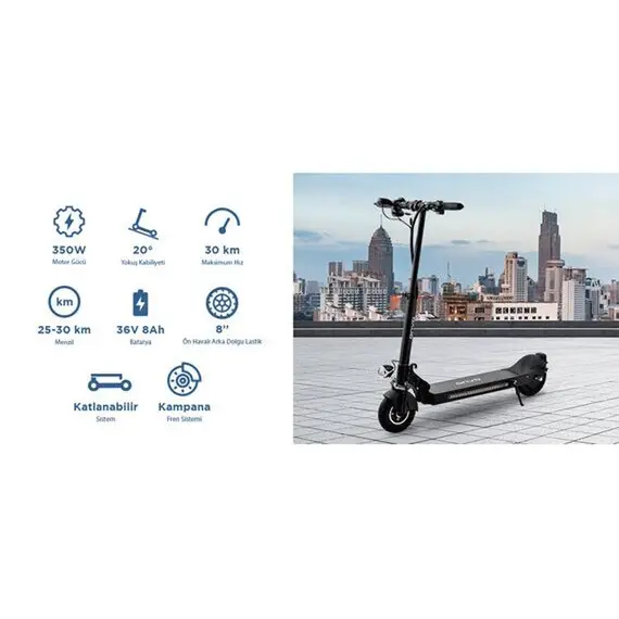ელექტრო სკუტერი Onvo Electric Scooter OV-007 , 6 image - Primestore.ge