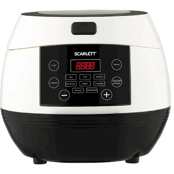მულტსახარში Scarlett SC-MC410S26, 500W, 3L, Multifunction Cooker, Black/White  - Primestore.ge