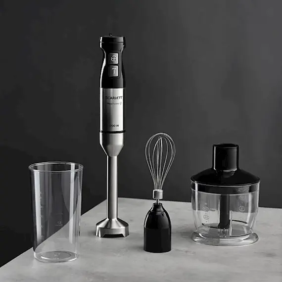 ხელის ბლენდერი Scarlett SC-HB42F86, 1700W, 600ML, Blender, Black/Silver , 3 image - Primestore.ge