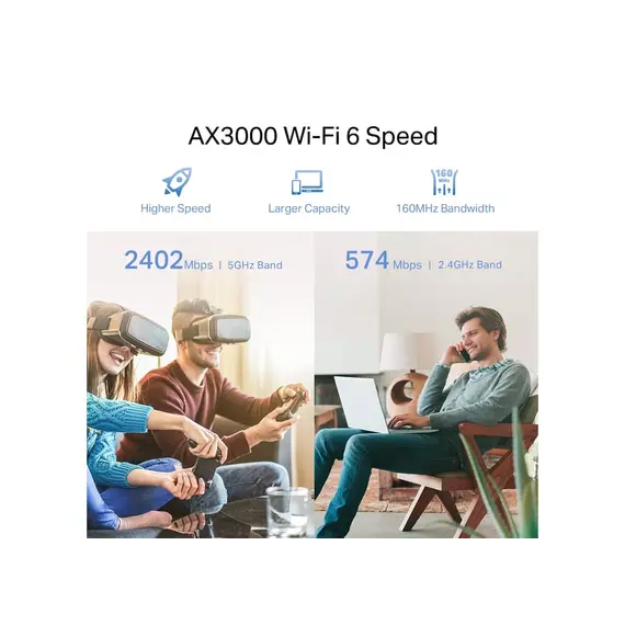 როუტერი TP-link RE705X AX3000 Wi-Fi 6 Range Extender , 4 image - Primestore.ge