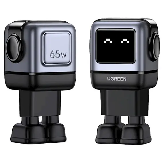 Mobile charger UGREEN 25685B Nexode RG, 65W, USB, USB Type-C, Black/Grey, 2 image