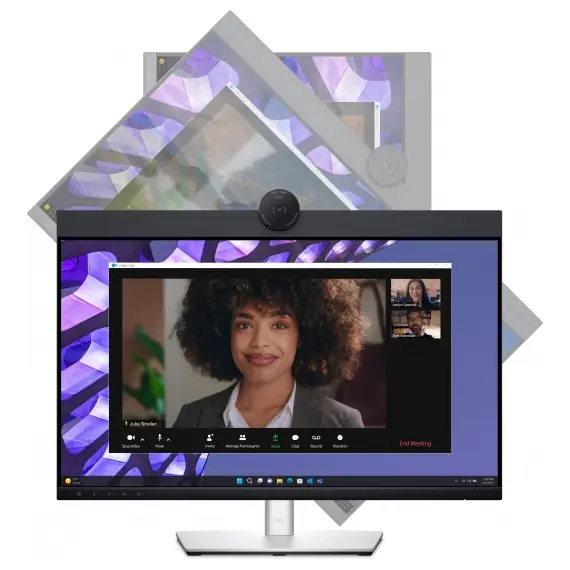 მონიტორი DELL Monitor 23.8" P2424HEB HDMI, DP, USB-C, RJ-45, MM, IPS, sRGB 99%, Pivot, Cam , 4 image - Primestore.ge