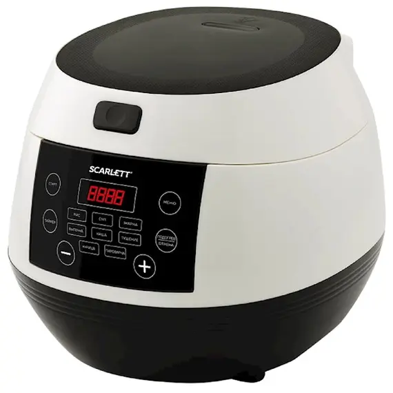 მულტსახარში Scarlett SC-MC410S26, 500W, 3L, Multifunction Cooker, Black/White , 2 image - Primestore.ge