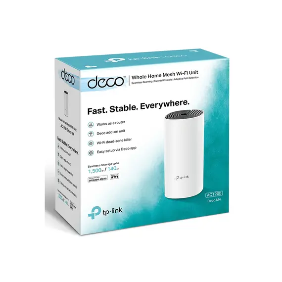 როუტერი TP-link Deco M4(1-pack)  AC1200 Whole Home Mesh Wi-Fi Unit , 3 image - Primestore.ge