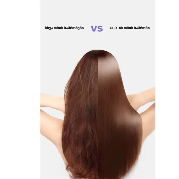 თმის საშრობი ALLX AXH-015P, 1600W, High Speed Hair Dryer, Negative Ionic, Turbo, Purple , 9 image - Primestore.ge