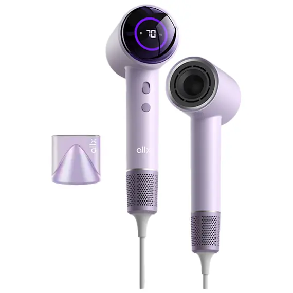 თმის საშრობი ALLX AXH-015P, 1600W, High Speed Hair Dryer, Negative Ionic, Turbo, Purple  - Primestore.ge