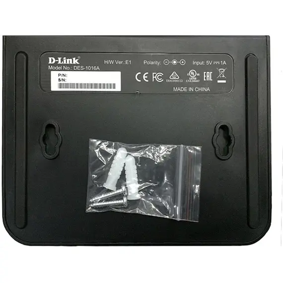 სვიჩი D-Link DES-1016A Unmanaged Switch 16x100Base-TX, plastic case , 3 image - Primestore.ge