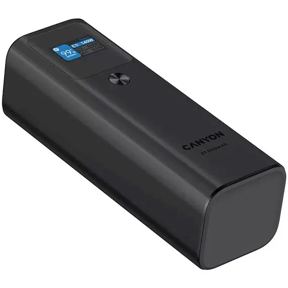 პორტატული დამტენი Canyon CNE-CPB2010DG, 27000mAh, USB Type-C, USB, Power Bank, Dark Grey , 4 image - Primestore.ge