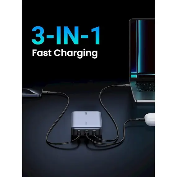 პორტატული დამტენი UGREEN PB720(25188), 20000mAh, USB Type-C, USB, Two-way Power Bank, Grey , 4 image - Primestore.ge