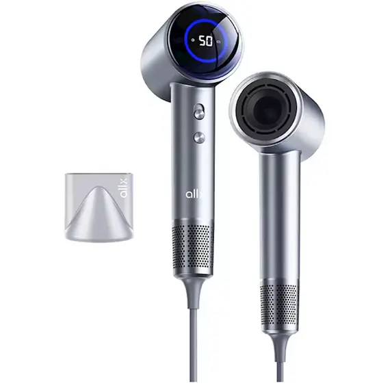 თმის საშრობი ALLX AXH-015G, 1600W, High Speed Hair Dryer, Negative Ionic, Turbo, Gray  - Primestore.ge