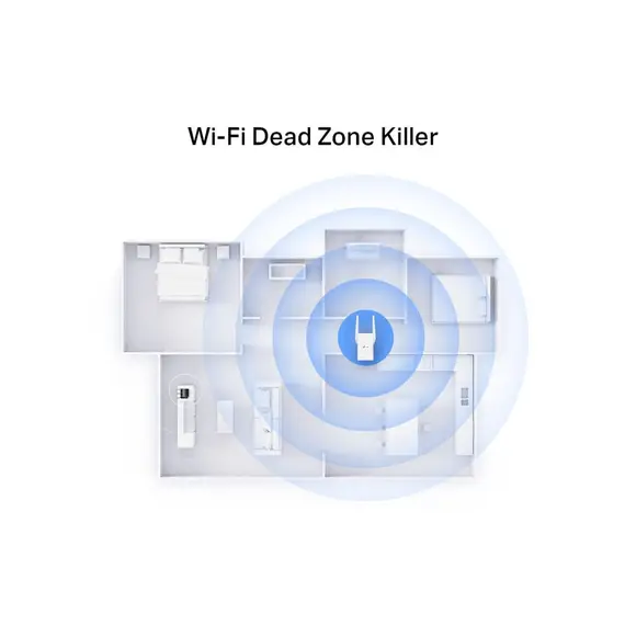 როუტერი TP-link RE705X AX3000 Wi-Fi 6 Range Extender , 3 image - Primestore.ge