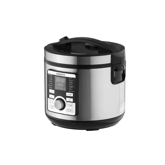 მულტისახარში Ardesto multicooker, 860W, bowl-5l, electronic control, recipes book, iron/plastic, silver , 3 image - Primestore.ge